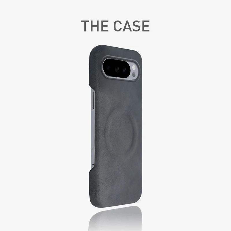 Luxury Matte Leather Case For Googel Pixel 9a Pro XL Magsafe Magnetic Wireless Charge Case For Pixel 10 Pro XL Shockproof Cover
