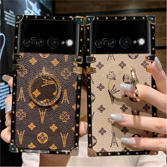 Luxury Phone Case for Google Pixel 7 8 Pro 6 5G Gogle Pixle 7a 6a 7pro Pixel6 Pixle7 Pixle8 Pro Shockproof Women Leather Cover