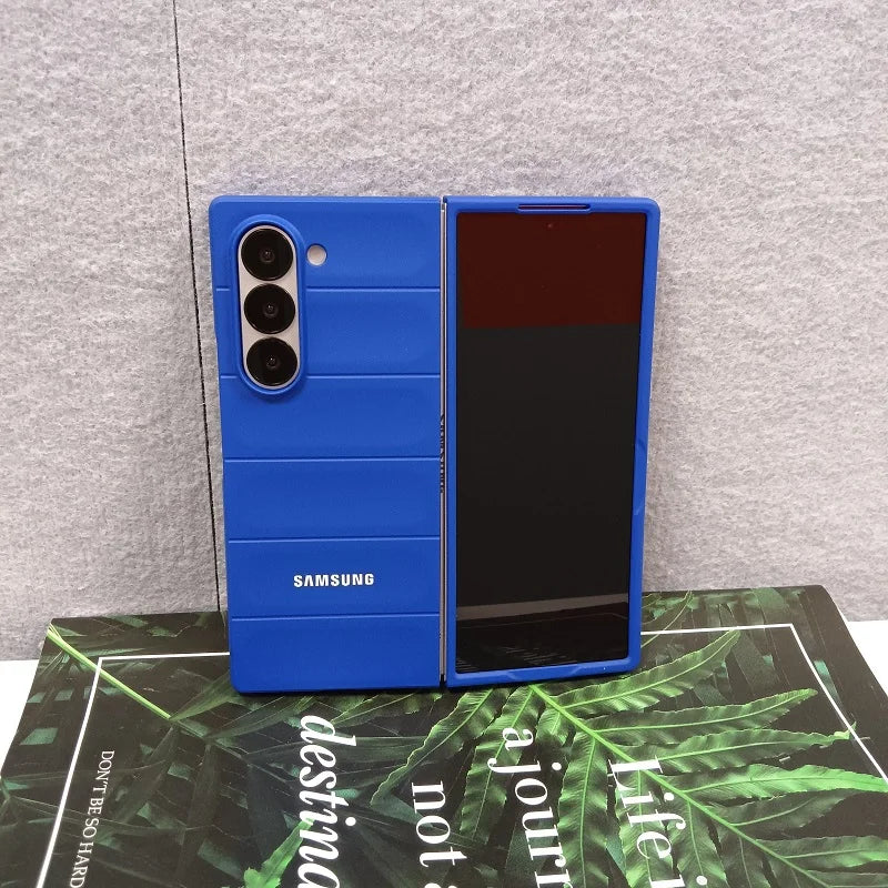 Skin Feel Phantom Shield Case For Samsung Galaxy Z Fold 7 6 5 4 3 Fold7 Fold6 2-piece Set Protective Shockproof Back Cover Funda