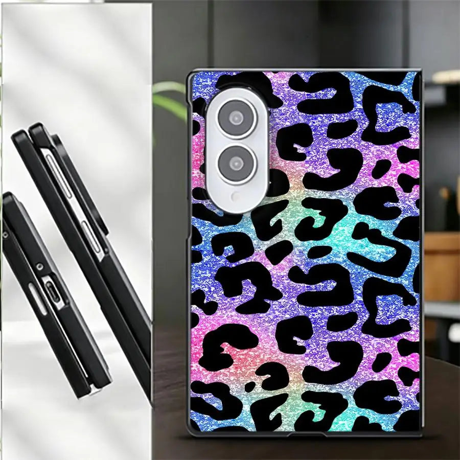Case for Samsung Galaxy Z Fold8 Wide ZFold8 ZFold Wide Z Fold 8 Luxury Phone Cover Color Leopard Print