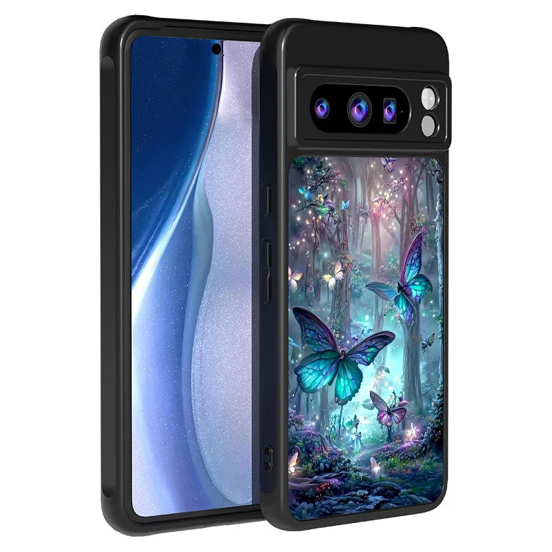 Glow In The Dark Butterfly Magnetic Case For Google Pixel 10 8 7 Pro 9A 8A Pixel 9 10 Pro XL For Magsafe Shockproof Phone Cover