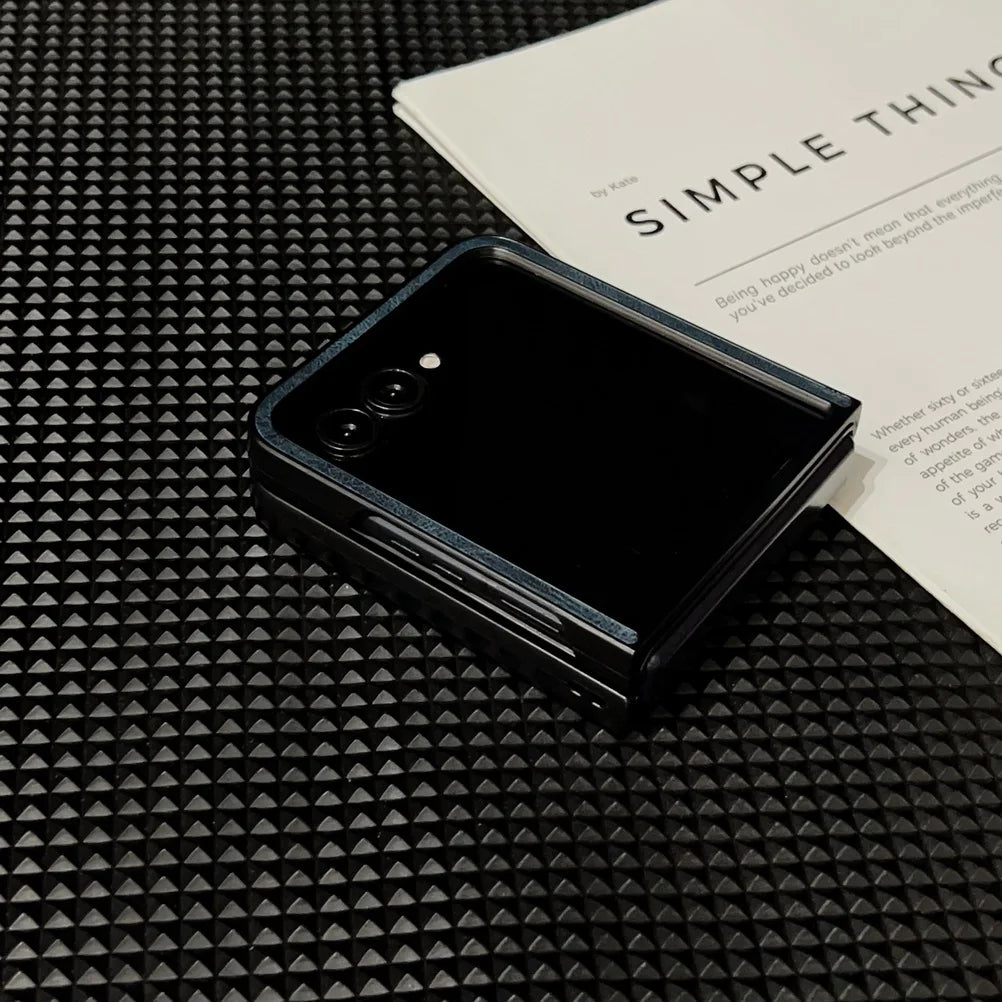 Retro Plain Vegan Leather With Magnetic Ring Case For Motorola Razr 60 Ultra razr60 Moto Razr 50 Razr+ 2024 Camera protect Cover