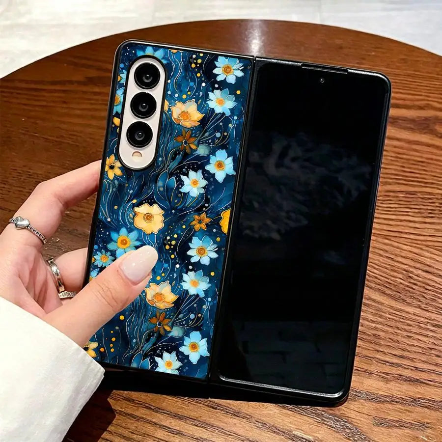 Phone Cover Case for Samsung Galaxy Z Flip 7 6 5 4 3 Z Fold 7 6 5 4 3 Beautiful Flowers