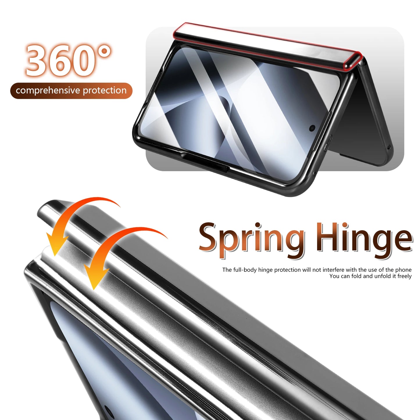 Leather stand protective strap and magnetic tempered glass screen protector phone case for Google Pixel 10 Pro Fold