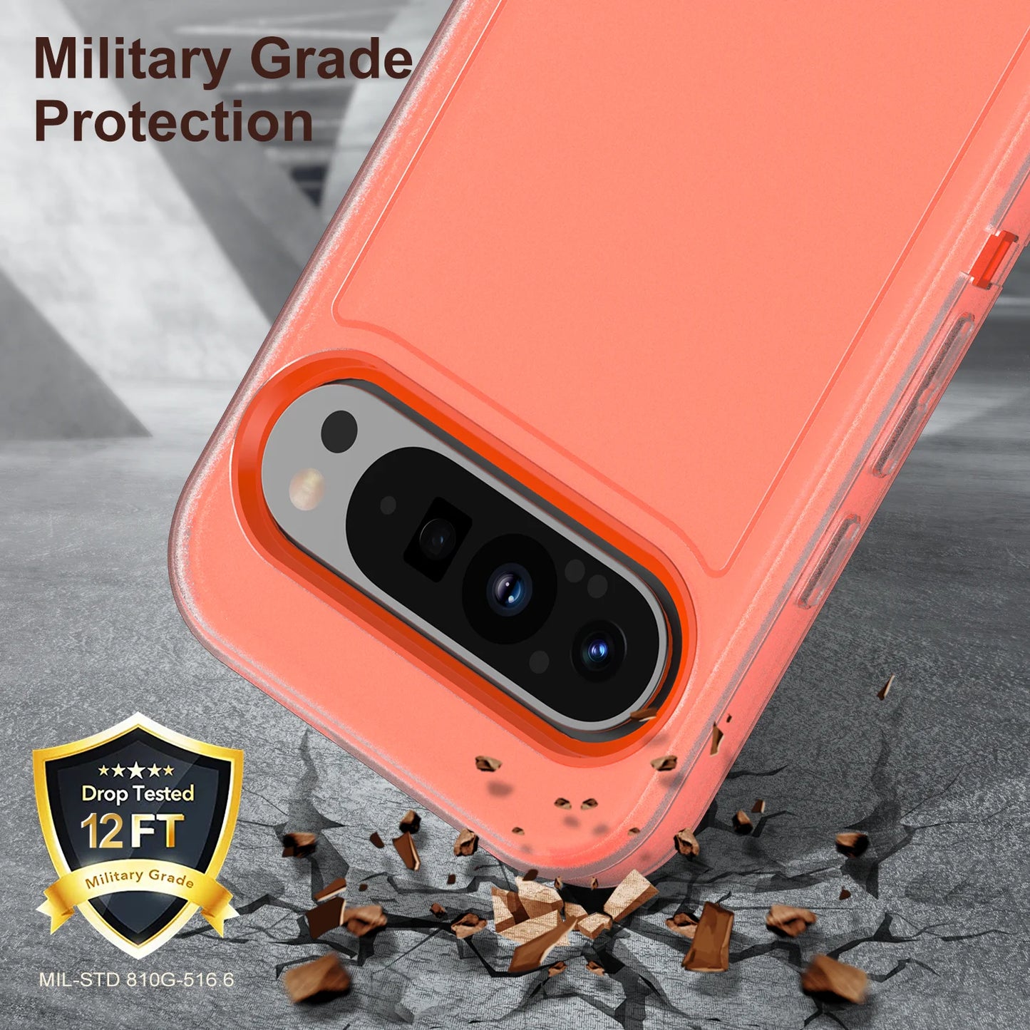 Heavy Duty Shockproof Case for Google Pixel 9 Pro XL Anti-Scratch Protective Kickstand Phone Case