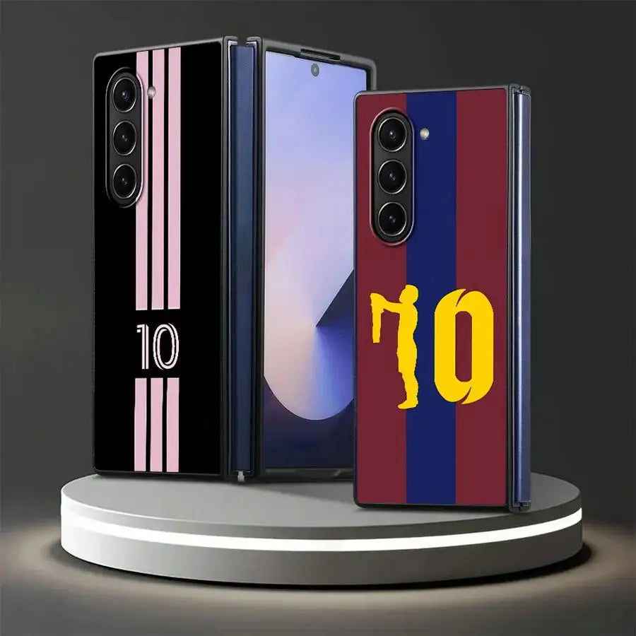 Cool Football Number Case for Samsung Galaxy Z Fold 7 6 5 4 3 ZFold6 ZFold3 ZFold5 ZFold4 ZFold7 Back Phone Cover