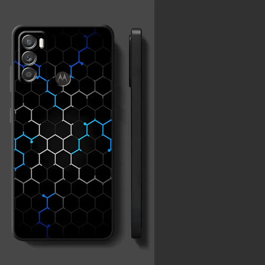 Carbon Fiber Phone Case for Motorola Moto G30 G50 G51 G60S G22 G32 G52 G53 G73 20 30 40 Pro 20 Lite 30 Fusion Edge 40 Cover