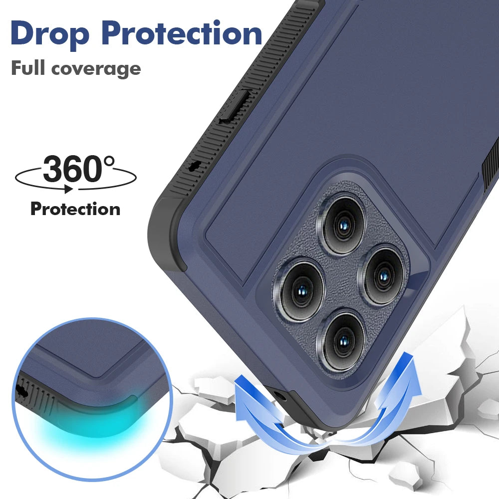 Armor Shockproof Phone Case For Motorola Moto G Power Stylus 5G Edge 2025 2024 2023 GPure GPlay Edge 40Neo G84 G54 G14 Razr 50