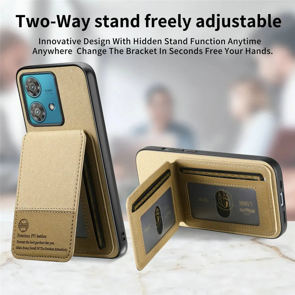 RFID Leather Funda For Motorola Moto G86 Power 5G Back Cover Motorola Phone Moto G75 G35 G15 G05 G56 G66Y G96 G85 G 86 Card Capa