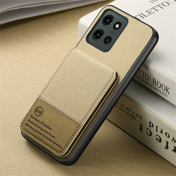 RFID Leather Funda For Motorola Moto G86 Power 5G Back Cover Motorola Phone Moto G75 G35 G15 G05 G56 G66Y G96 G85 G 86 Card Capa