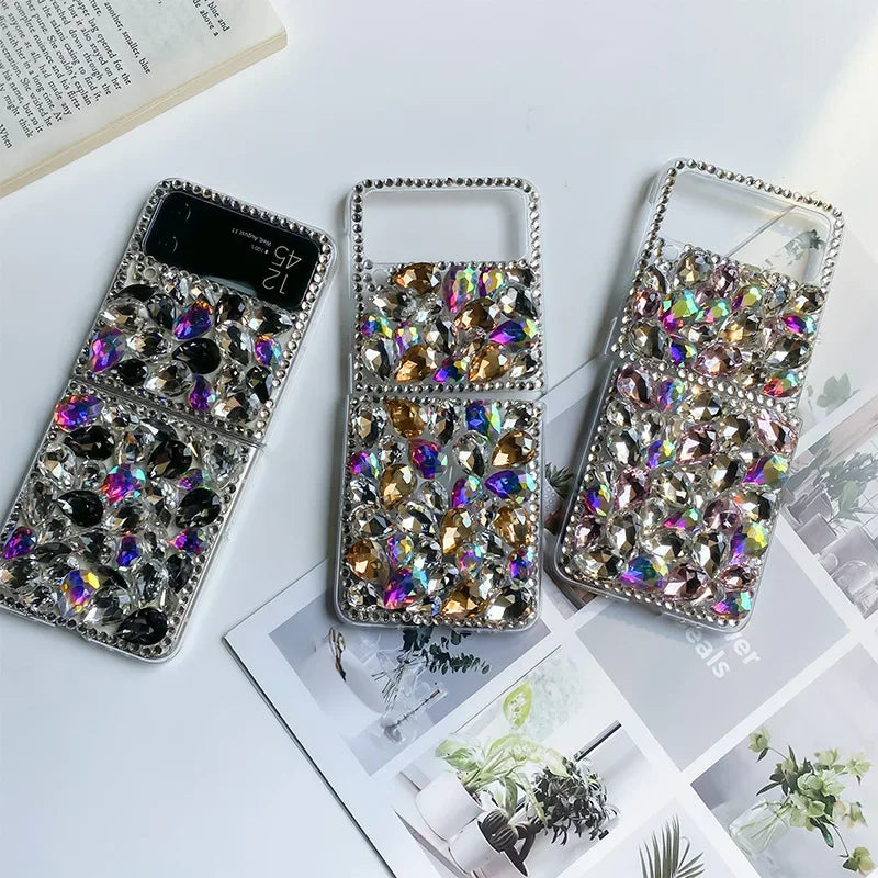 Rhinestone Diamond Stone Phone Case For Motorola Razr 2024 2025 40 50  Moto Razr40 Ultra 60 ultra  Luxury Crystal Telefon Kilifi