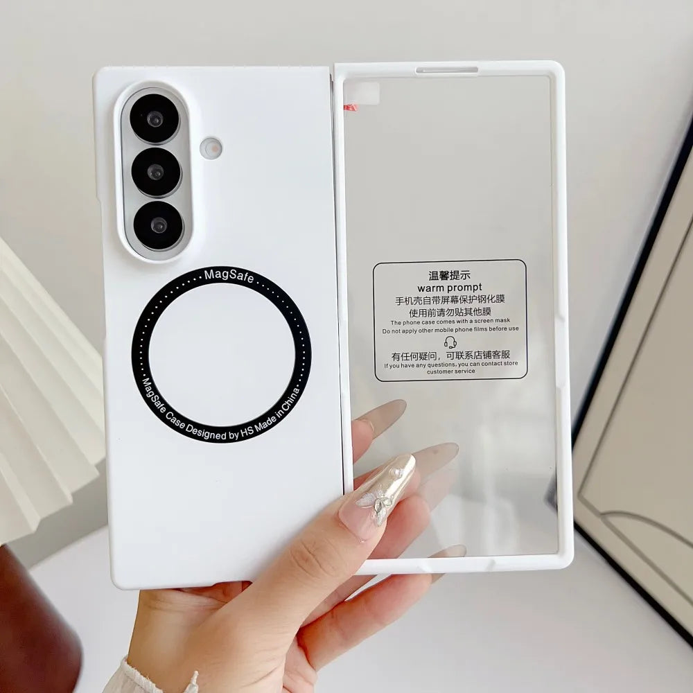 For Samsung Galaxy Z Fold 7 Case Hard PC Magnetic wireless charging Film Protective Back Cover case For Z Fold 7 Phone Shell