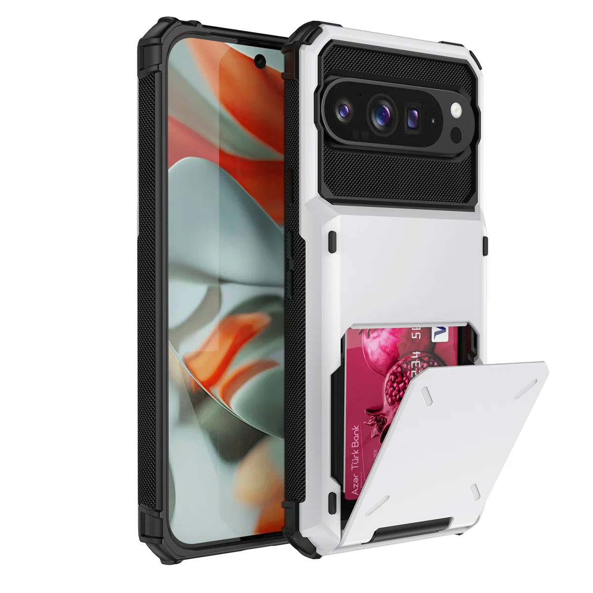 Flip Wallet Card Slot Hard PC+Soft TPU Shockproof Phone Case Google Pixel for 9 9Pro 9ProXL 10 10Pro Pro XL Pixel10 Back Cover