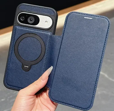 Luxury Magnetic Flip Leather Wallet Magnet Bracket Case For Google Pixel 10 9 Pro XL 9A 9 10 8 Pro Slot Card Bag Holder Cover