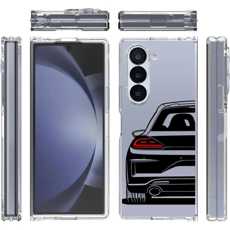 JDM Sport Car Case for Samsung Galaxy ZFold7 Z Fold 7 6 5 4 3 ZFold5 ZFold4 ZFold3 ZFold6 Hard Phone Cover