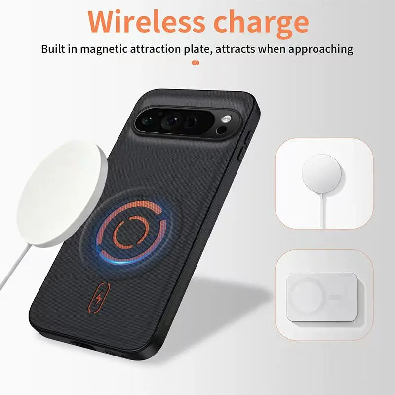 Busines Luxury Technology Fabric Phone Case For Google Pixel 11 Pro XL 6 7 8 9 10 Pro 10A 9A 8A for Magsafe Anti-drop Back Cover