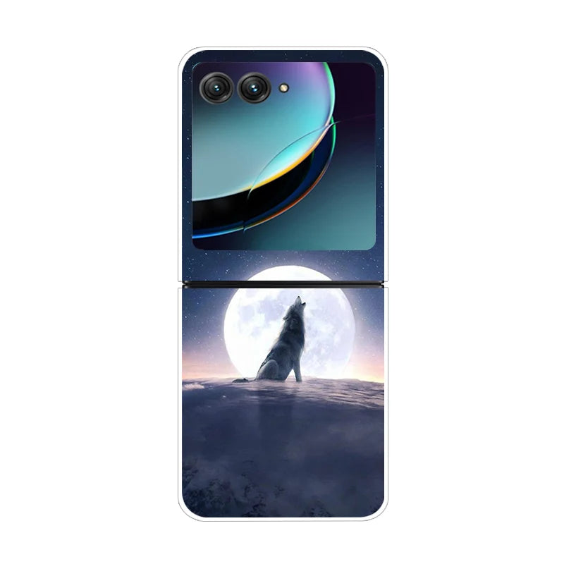 For Motorola Razr 50 Ultra Case Cute Transparent PC Hard Case Back Cover For Moto Razr 50 Ultra Phone Coque 50Ultra Plus Capa