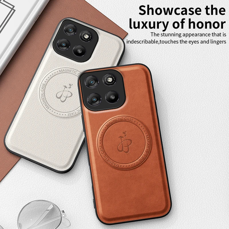 PU Leather Case for Magsafe Magnetic Wireless Charging Hard Kickstand Cover For Motolora Edge 70 G67 Power G56 G57 G86 60 50
