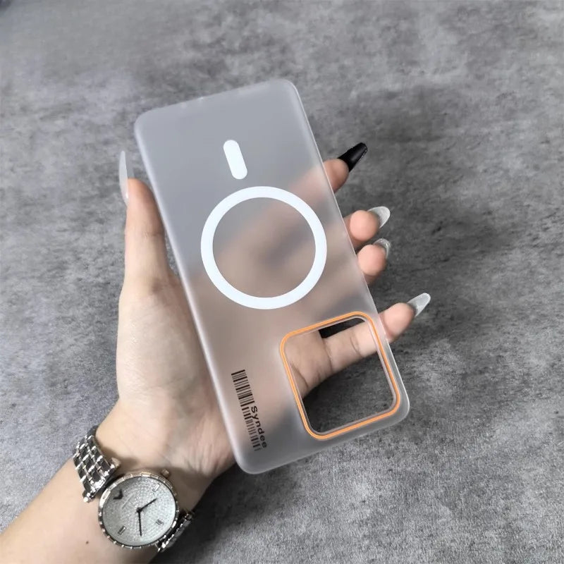 For Motorola Edge 60 NEO Edge60 Pro Stylus Case for Magsafe Matte Pc Translucent Case for Moto Edge 50 Fusion Shockproof Cover