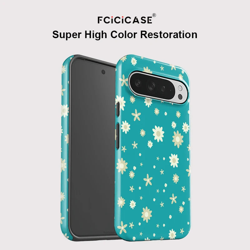 Fcicicase For Pixel 9 10 Pro Cute Little Flowers Print Phone Case For Google Pixel 10A 10 Pro XL 8A 7A 8 Matte Shockproof Cover