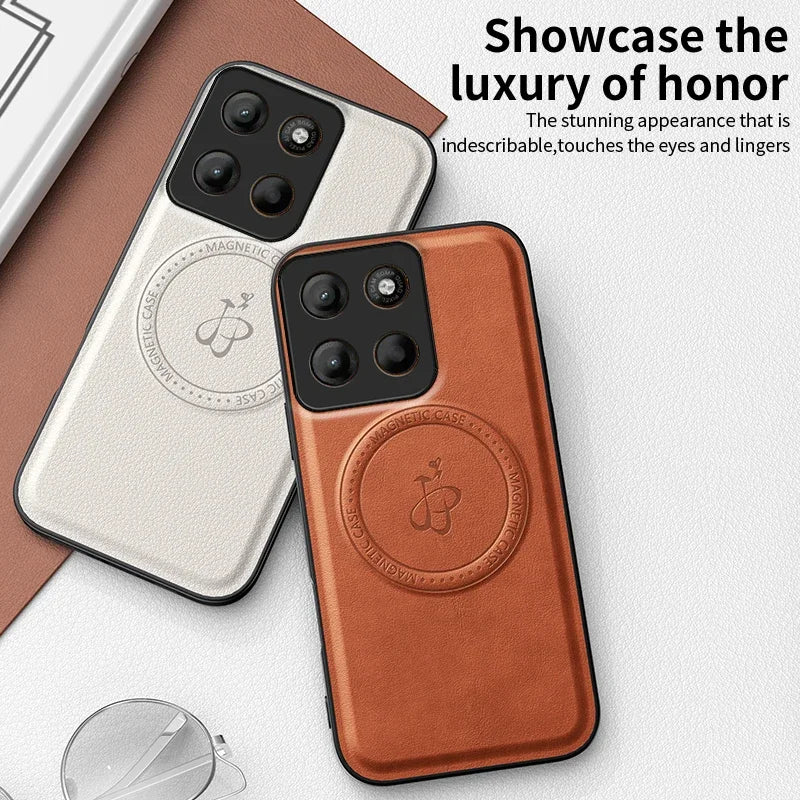Wireless Charging Magnetic Case for Motorola Moto G56 G86 5G G85 G75 G15 G05 E15 Protective Cover PU Leather Back Shell Fundas