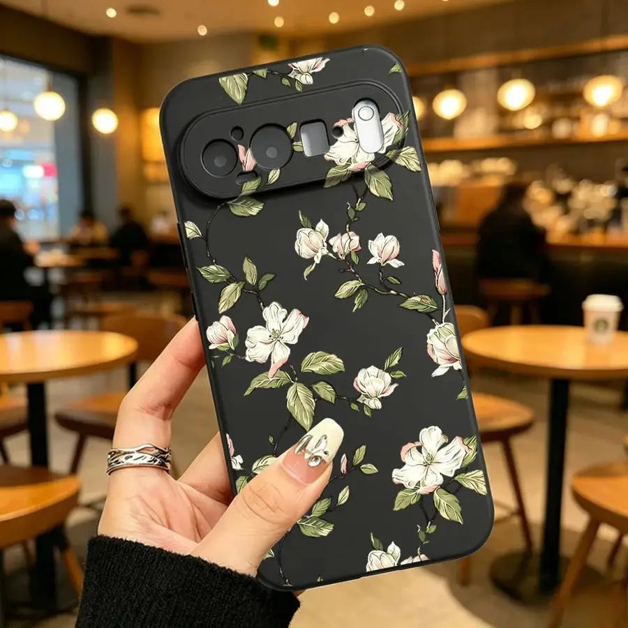 Case for Google Pixel 10A 6 7 8 Pro 6a 8a 9a 7a 10 9 Pro XL Funda Phone Cover Vintage Floral Branch