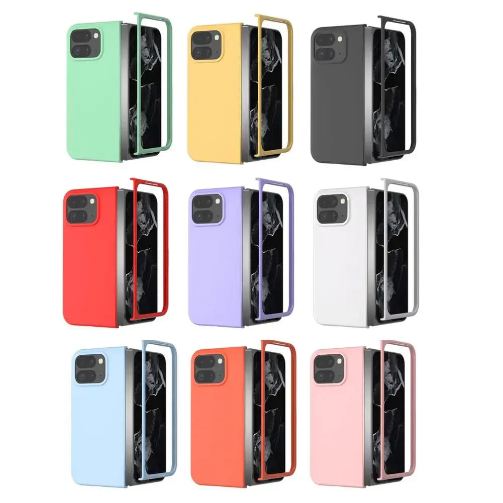 Luxury Shockproof Skin Feel Candy Colour Case for Google Pixel 9 Pro Fold Pixel Fold2 5G PC Armor Hard Protect Phone Back Cover