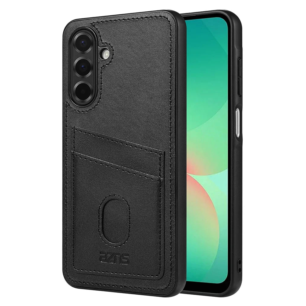 Retro Card Solt Leather Case for Samsung Galaxy A16 A26 A36 A56 A06 A55 A35 A15 A05S A25 A14 A34 A54 A13 A23 A33 A53 A73 Cover