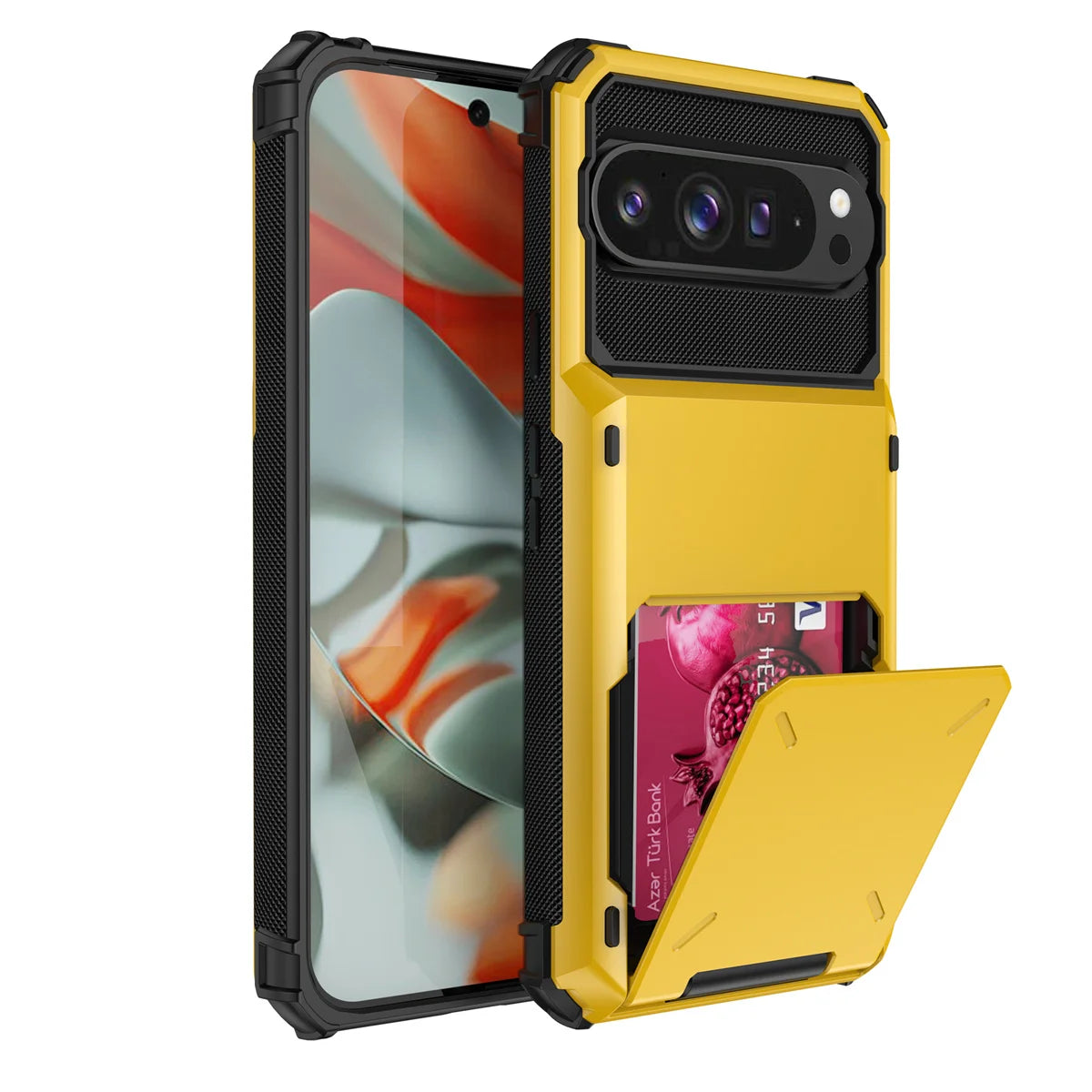 Flip Wallet Card Slot Hard PC+Soft TPU Shockproof Phone Case Google Pixel for 9 9Pro 9ProXL 10 10Pro Pro XL Pixel10 Back Cover