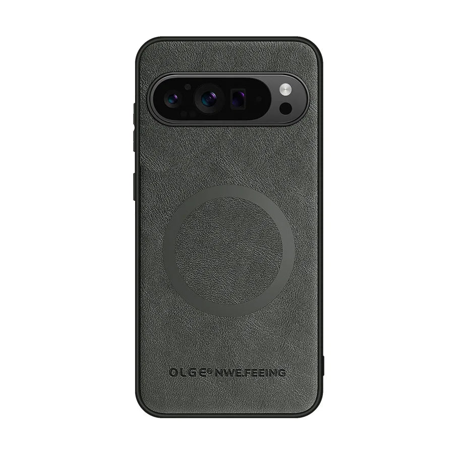 Magnetic Case For Google Pixel 10 9 8 11Pro XL 10A 9A 8A For Magsafe Wireless Charge  Leather Protective Shockproof Phone Case