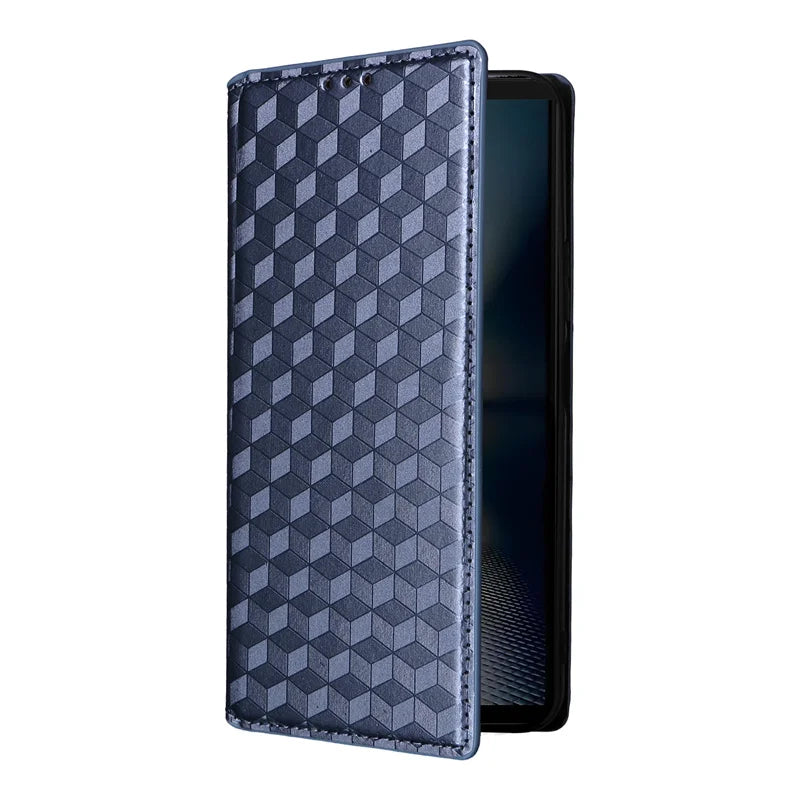 For Google Pixel 10 10 Pro stereoscopic lines flip wallet skin PU case purse For Google Pixel 10 Pro 3D Magnetic Phone Cover