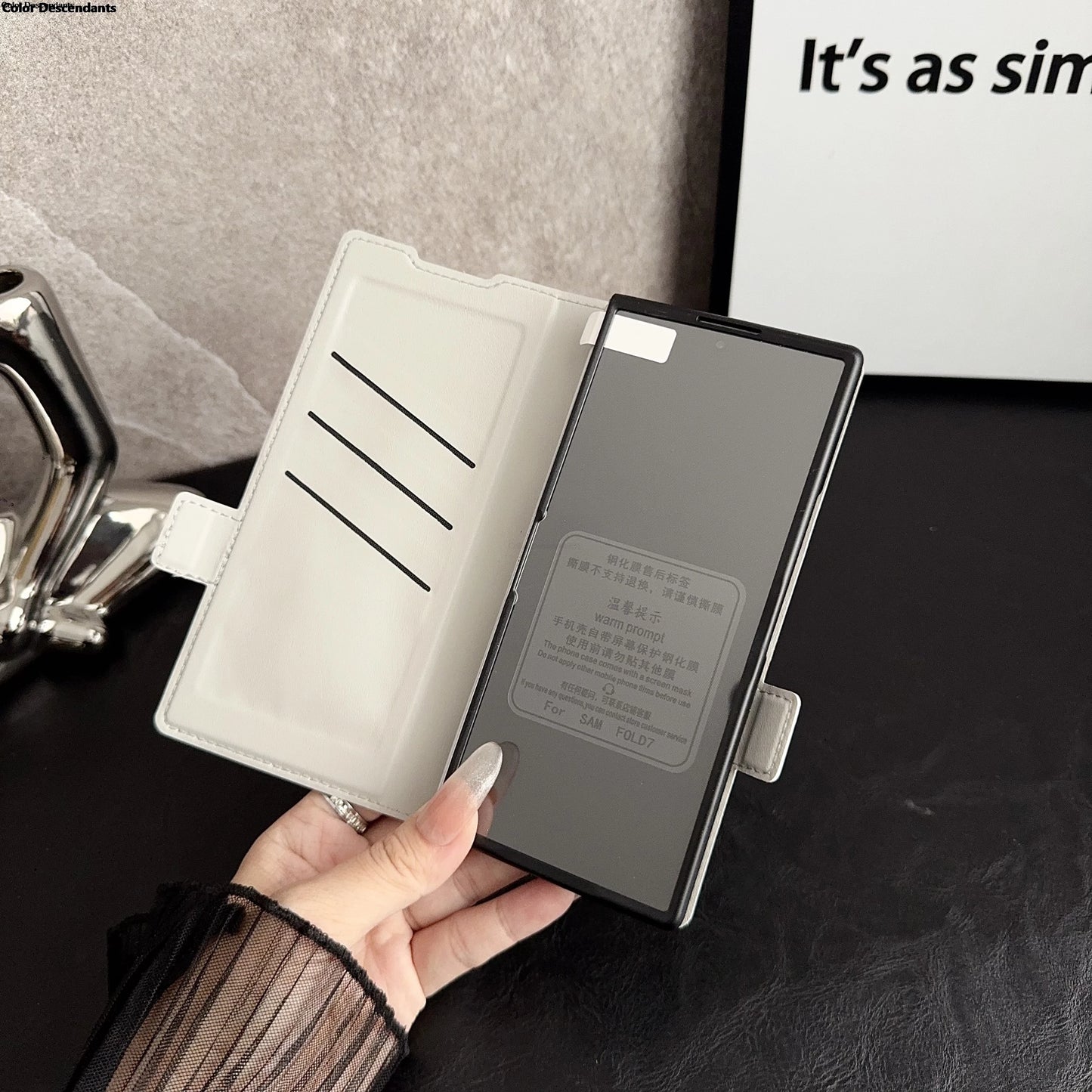 Leather Cases for Samsung Galaxy Z Fold 7/6/5/4/3 Magnetic 360 Rotatable Ring Stand holder Cover for Galaxy Z Fold 6 Z Fold3 4