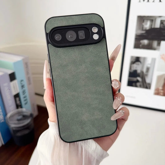 Luxury Solid Color Sheepskin Case for Google Pixel 10 9 Pro XL 8 7 6 9A 8A 7A 6A Ultra Slim Thin Shockproof Skin Feel Back Cover