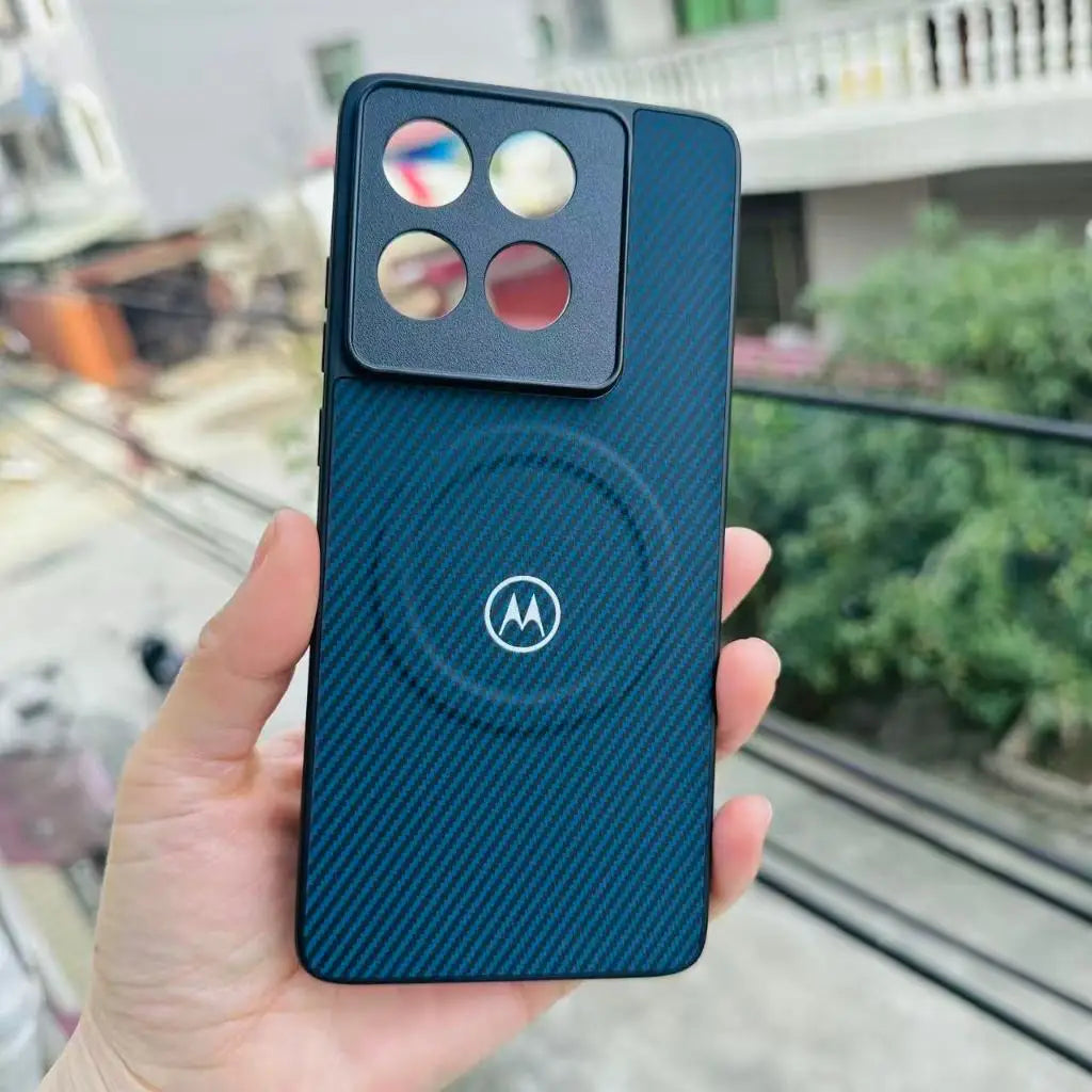 For Motorola Edge 70 X70 Air 60s 60 Pro Neo Fusion Case Luxury Checker Texture Magnetic Leather Cover Shockproof Bumper Funda