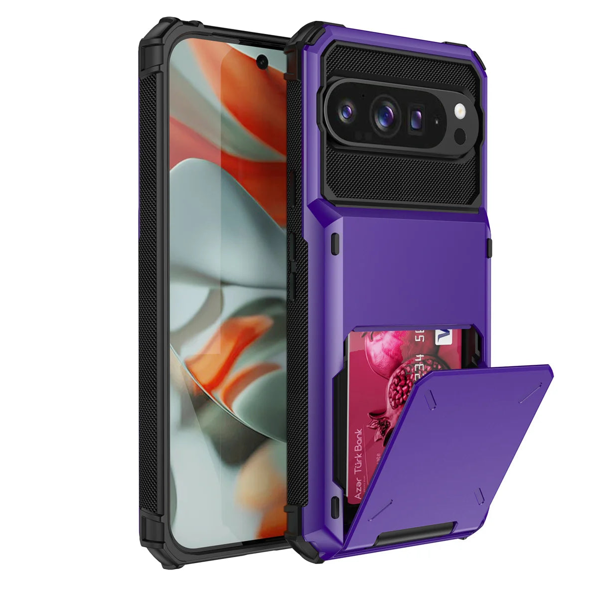Flip Wallet Card Slot Hard PC+Soft TPU Shockproof Phone Case Google Pixel for 9 9Pro 9ProXL 10 10Pro Pro XL Pixel10 Back Cover