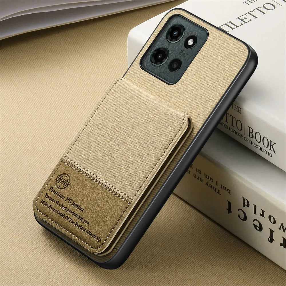 RFID Leather Funda For Motorola Moto G86 Power 5G Back Cover Motorola Phone Moto G75 G35 G15 G05 G56 G66Y G96 G85 G 86 Card Capa