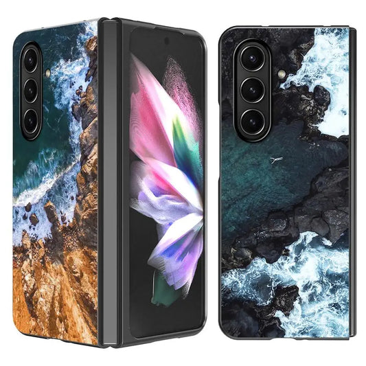 Case for Samsung Galaxy ZFold5 ZFold6 ZFold7 Z Fold 7 6 5 4 3 ZFold4 ZFold3 Back Phone Cover Landscape Mountain Sea View Travel