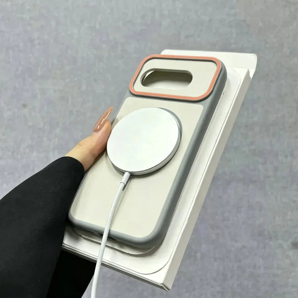 Luxury Simple Hit Color Magnetic For MagSafe Phone Case for Google Pixel 11 10 9 Pro XL 10A 9A 11Pro Matte Wireless Charge Cover
