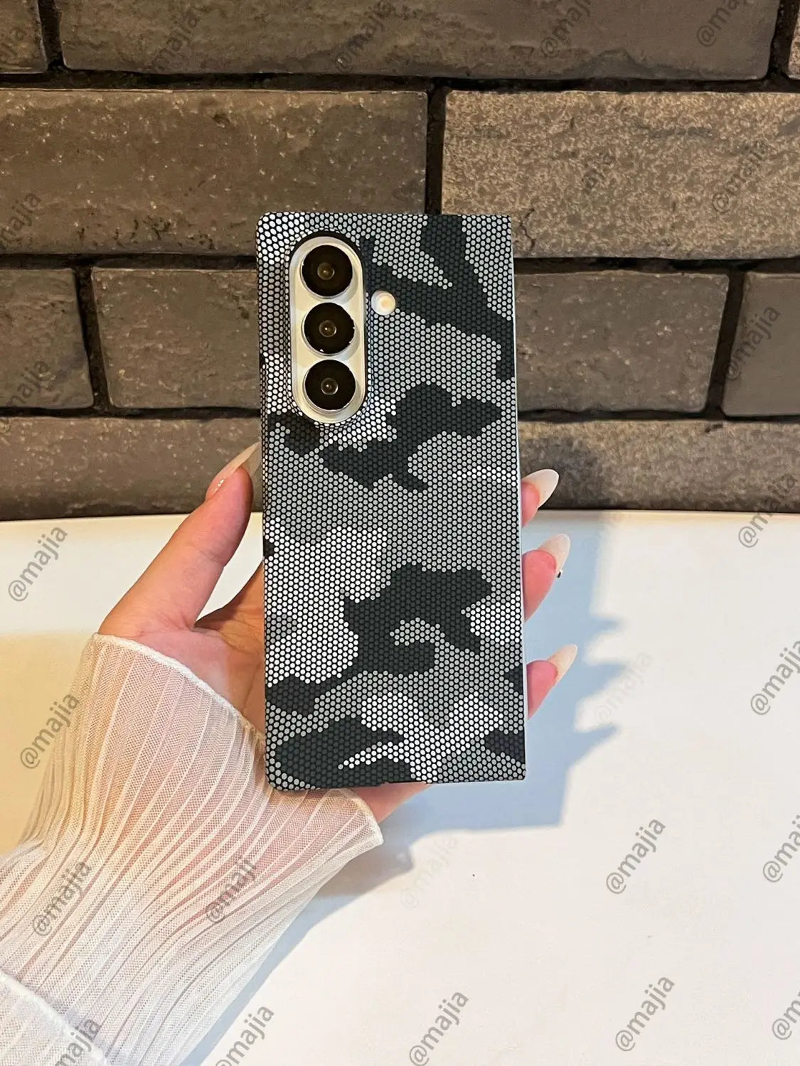 For Samsung Galaxy Z Fold 7 Case Hard PC carbon fiber camouflage Protective Back Cover Case For Z Fold 7 6 5 4 3 Se Phone Shell