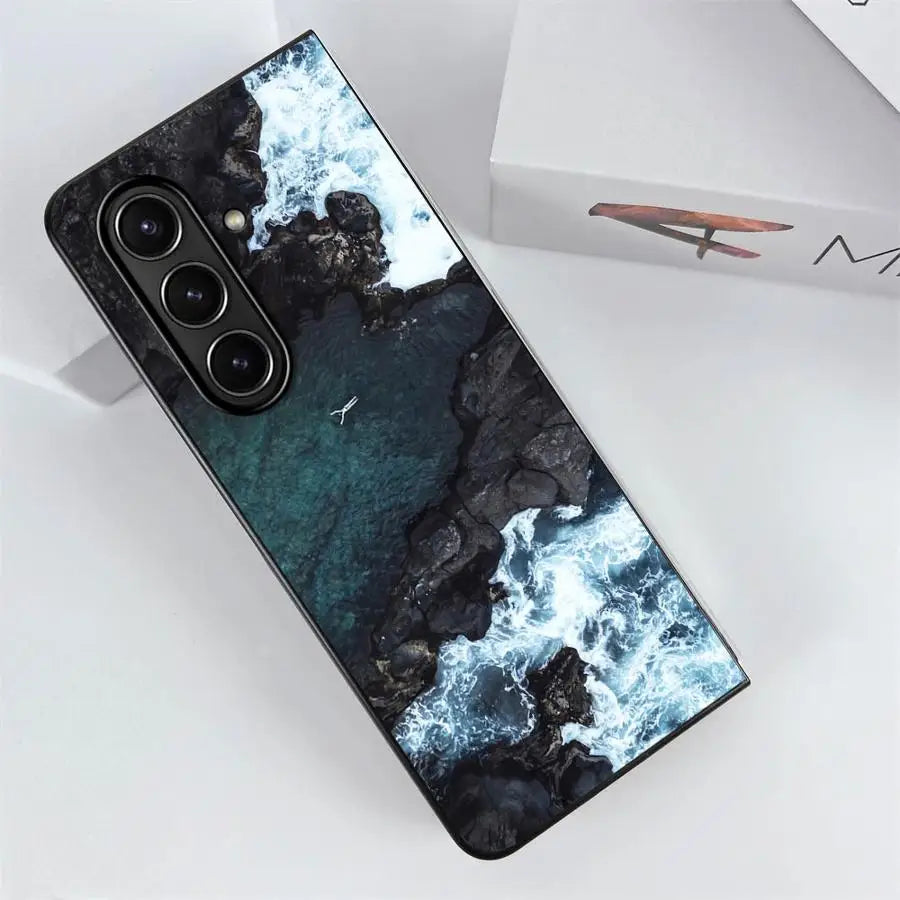 Case for Samsung Galaxy ZFold5 ZFold6 ZFold7 Z Fold 7 6 5 4 3 ZFold4 ZFold3 Back Phone Cover Landscape Mountain Sea View Travel