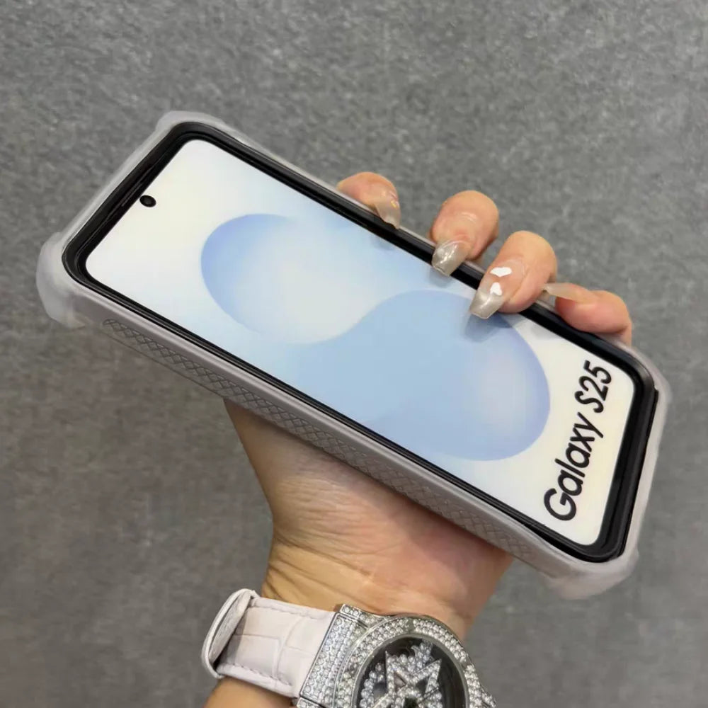 Shockproof Magnetic Changing Color Case for Samsung Galaxy S25Ultra S24 Plus A55 Double Layer Armor For Magsafe Protect Cover