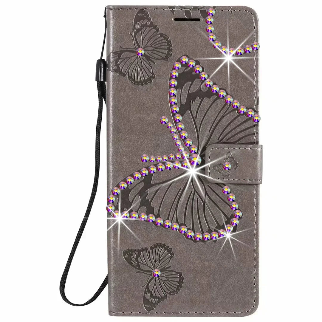 Case for Google Pixel 9A 9 8 7 6 Pro XL 8A 7A 6A 5A 4A 3A 5 XL2 for Google Pixel 9 Card Wallet Butterfly Phone Case Cover coque