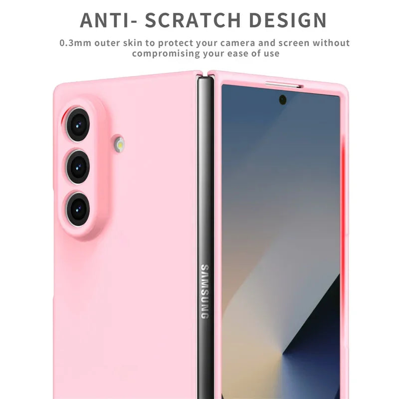 New Ultra Thin Phone Cases for Samsung Galaxy Z Fold 7 6 5 4 3 Fold7 Skin Feel Lightweight Hard PC Shockproof Protector Cover