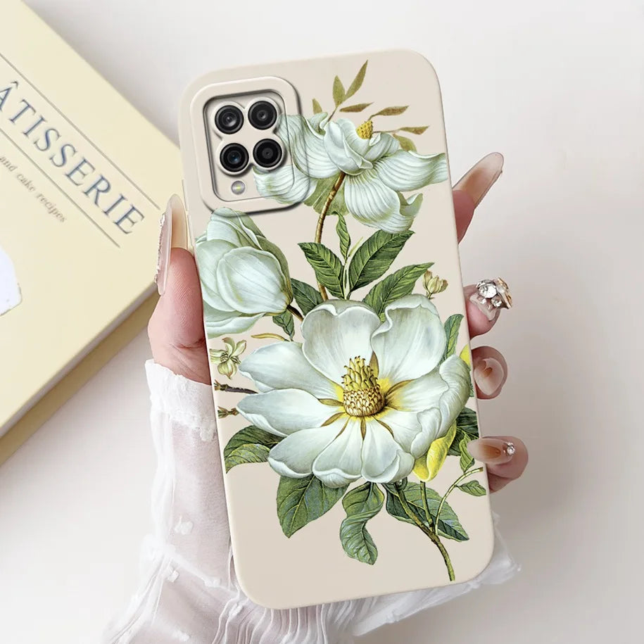 Case For Samsung Galaxy A22 M22 M32 4G Case SM-A225F SM-M225F SM-M325F Shockproof Cover Fashion Painted Soft Silicone Phone Capa