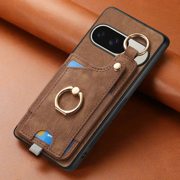 For Google Pixel 11 Pro XL 5G 2026 Shockproof Case Leather Card Holder Stand Funda Pixel11 Pixel 11 Pro Back Cover