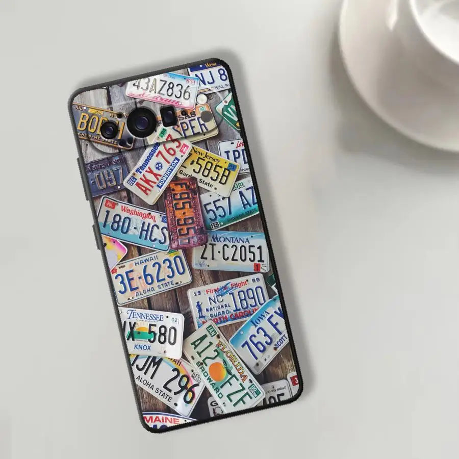 Funda Phone Cover Case for Google Pixel 10A 9a 7a 8a 10 9 Pro XL 6 7 8 Pro 6a License Plate Design