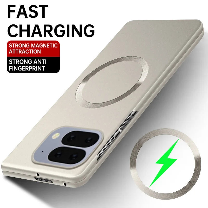 Slim Bezels Magsafe Magnetic Case for Google Pixel 10 Pro Fold pixel9 pro fold Pixel Fold Slim Hard Camera Protect Cover