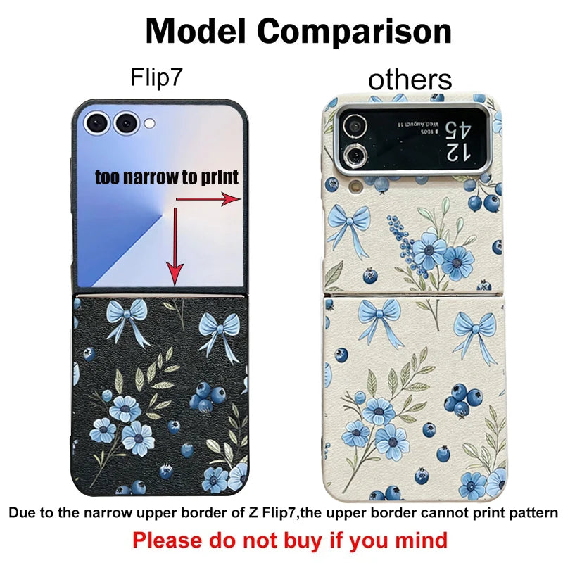 Butterfly Flower Print Magnetic Phone Case For Samsung Galaxy Z Flip 7 FE 6 5 4 3 5G Soft TPU Folding Cover For Samsung Z Flip7
