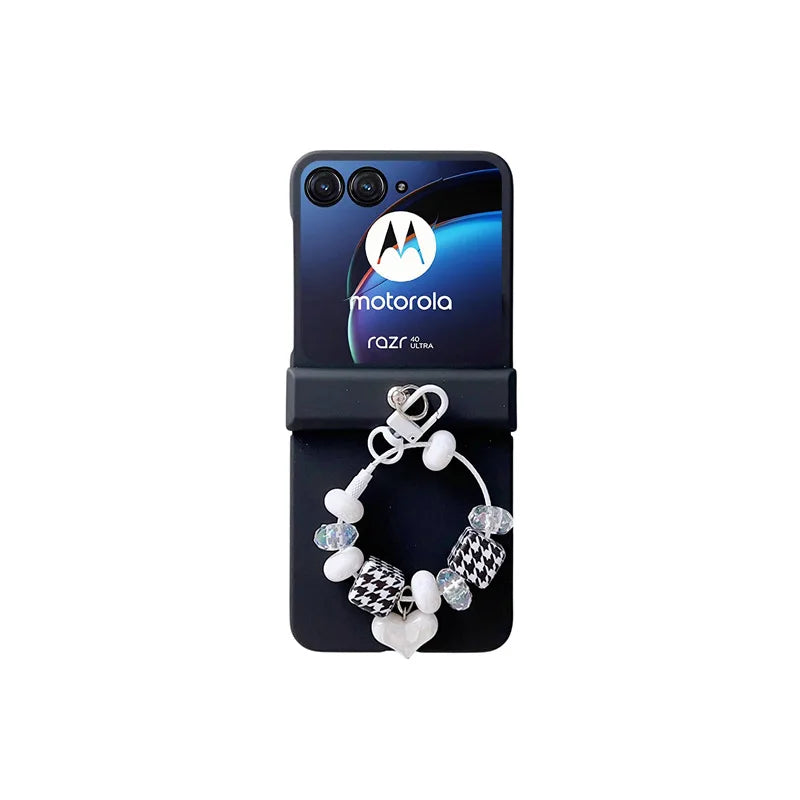 For Motorola Razr 40 50 Ultra Razr 40Ultra 50Ultra 2023Plus 2024 Plus Case Cute With Keychain Shockproof Back Cover Accessories