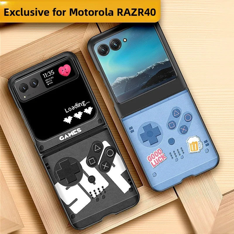 Creative Personalized Motorola RAZR50 Ultra Phone Case Stack Screen RAZR60 Protection Vintage Camouflage Design Mobile Accessory